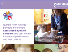 Tablet Screenshot of nutricia-na.com